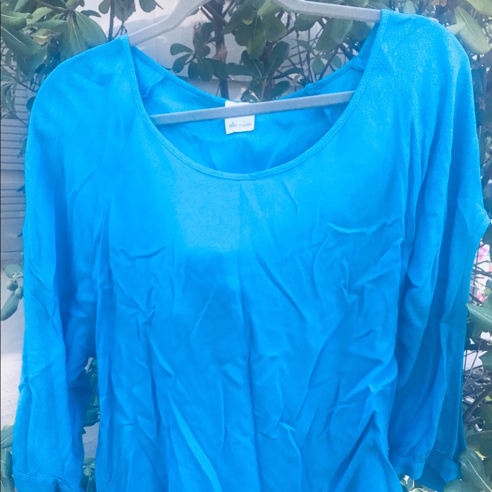 Ella Moss Turquoise Top